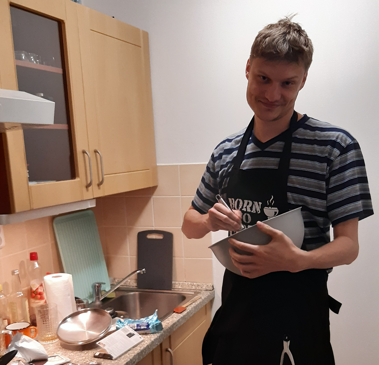 Při přípravě čoko cookies - na ty Jířa Báru sbalil...